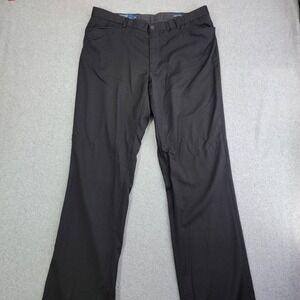 Polo Ralph Lauren Pants Mens 36X33 Black Wool Made in Italy  dress slacks